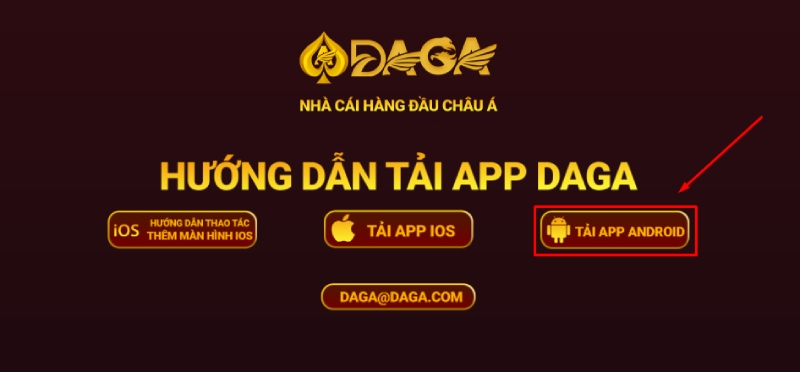 Hướng dẫn tải app Daga cho Android