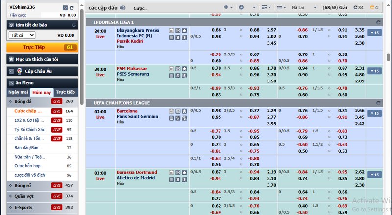 Luật chơi kèo hoà dễ hiểu không thể làm khó bet thủ