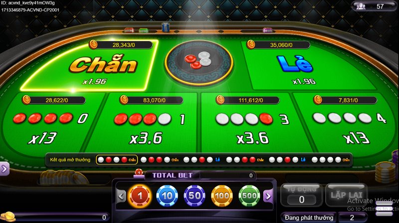 Bàn cược xóc đĩa được cấu tạo tương đối giống với bàn cược truyền thống